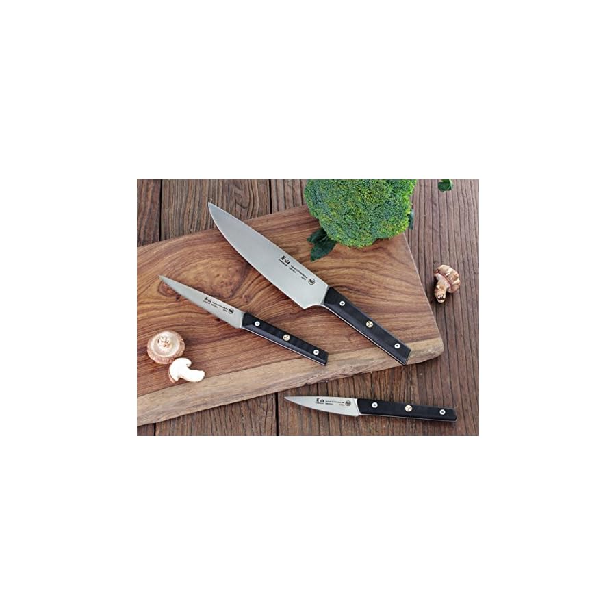 Cangshan TG Series 62355 Swedish 12C27 Steel 3-Piece Starter Knife Set