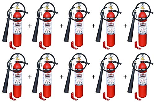 Image of Eco Fire Co2 Type 4.5 Kg Fire Extinguisher (Red and Black) Pack of 10