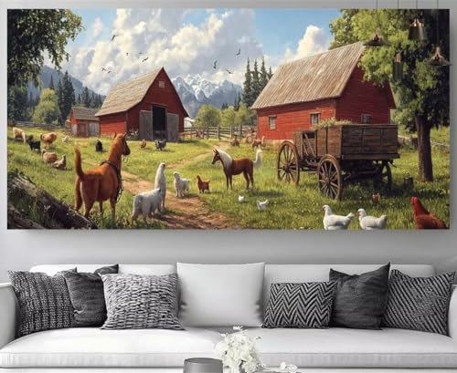 Kit Broderie Diamant Cheval 40x80cm contre le stress des adultes