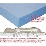 Orthopedic Dog Bed with Memory Foam for Medium Large Pet, Waterproof Liner, Washable Microsuede Gray Cover, 41X27X4 Inch (Fit 42X28 Crate) - Image 4