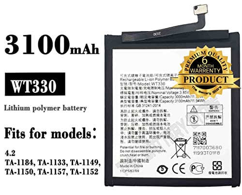 Image of THE BATTERY STORE Orignal WT330 (3100mAh) Battery for Nokia 4.2 TA-1184 TA-1133 TA-1149 TA-1150 TA-1157 TA-1152 with 6 Months Warranty