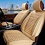 rasiarpio [U.S Delivered] Front Seat Covers for Lexus RX 350 RX350 2012-2017 Leatheratte Car Seat Protector Cushions Waterproof Automotive Seat Accessories 2 Pieces Beige Mbz-001