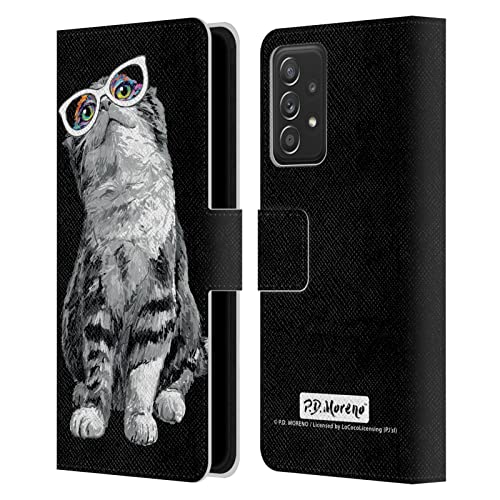 Étui portefeuille chat noir et blanc pour Samsung Galaxy A53 5G par P.D. Moreno