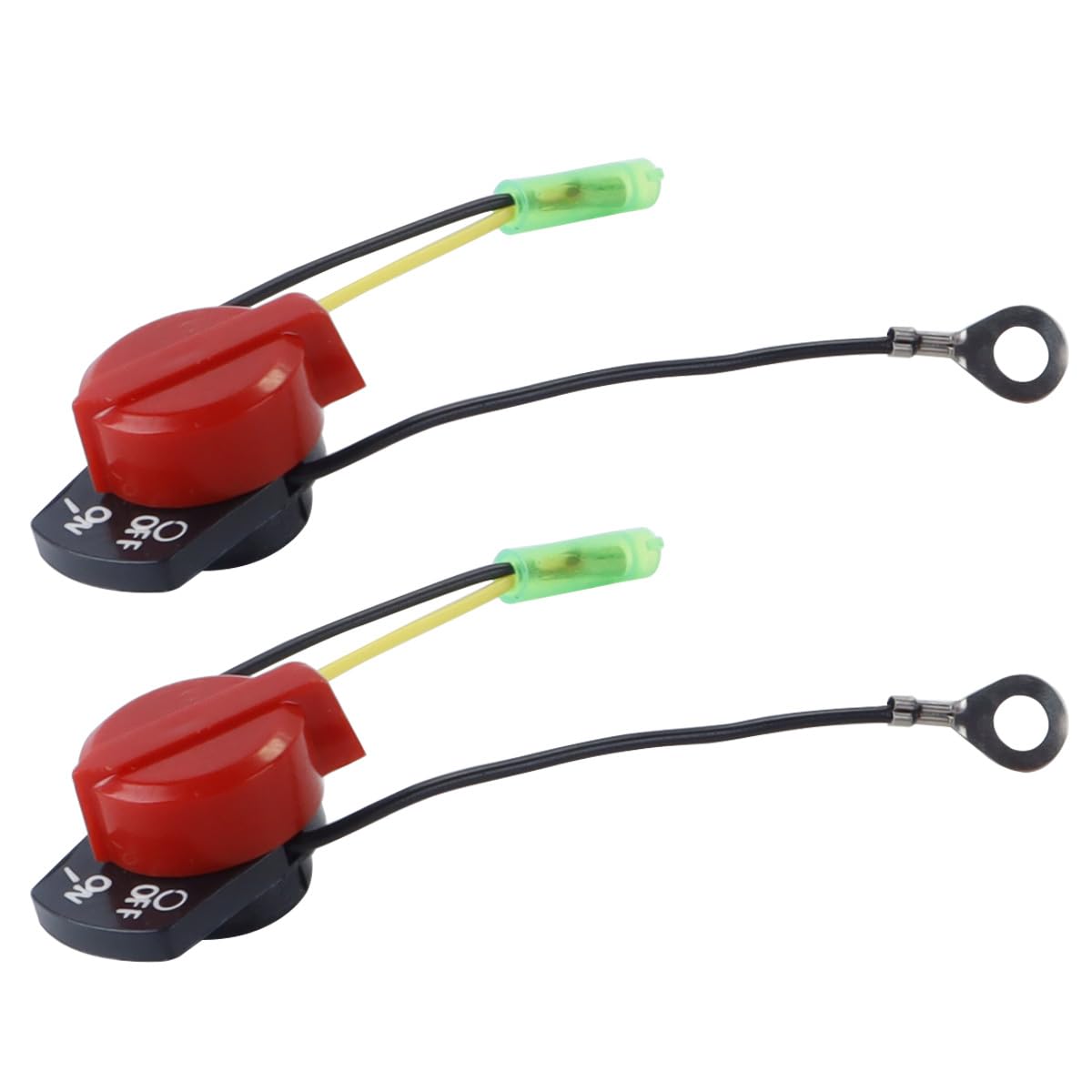 2Pcs Motorcycle Engine Stop On Off Switch Start Button Replacement Parts Suitable for Honda GX120 GX160
