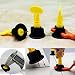 100pcs CN-ZF Ceramic Tile Leveler +200pcs Cross Spacers(1/16” and 5/64”) in total for Floor and Wall Construction Tools, Reusable Tile leveling