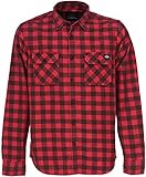Dickies Herren Rock Hall Freizeithemd, Rot (Fiery Red Fr), Small