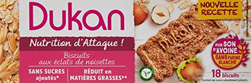 Dukan Biscuits de Son d'Avoine Saveur Noisette 225 g