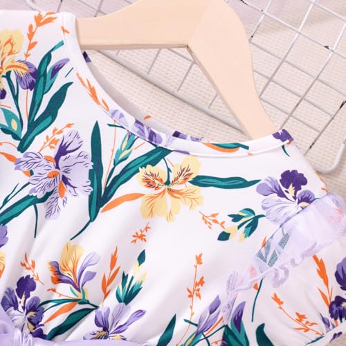 Image of Toddler Girls Tutu Dresses Cute Casual Short Sleeve Dress for Summer Daily Home School Party 2-8T