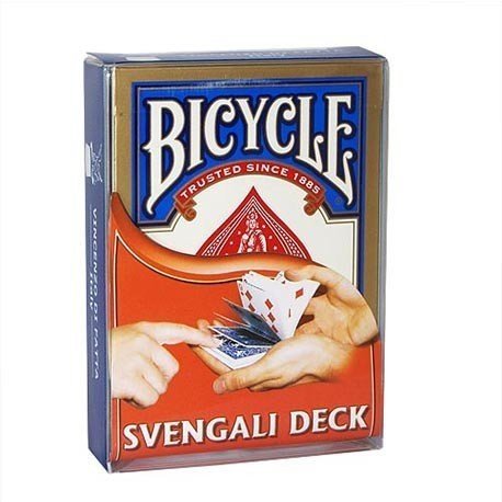 Bicycle Svengali Blue Deck: Magic Tricks, Blue Tarot, Poker Size, 6 Players, Age 144+ to Adult
