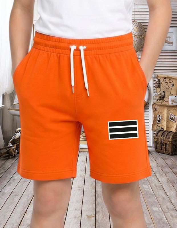 Image of Nusyl Solid & Printed Cotton Blend Shorts for Boys | Comfortable Casual Shorts | Soft Breathable Fabric with Elastic Waistband | Relaxed Fit | 2-16 Years | Multiple Colors