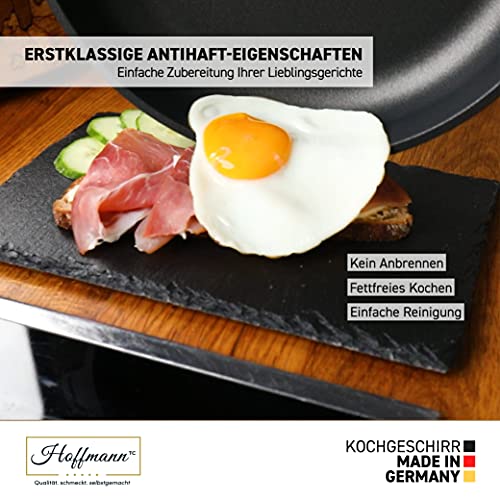 Hoffmann Schmorpfanne 32 cm Induktionsgeeignet mit Hohem Rand