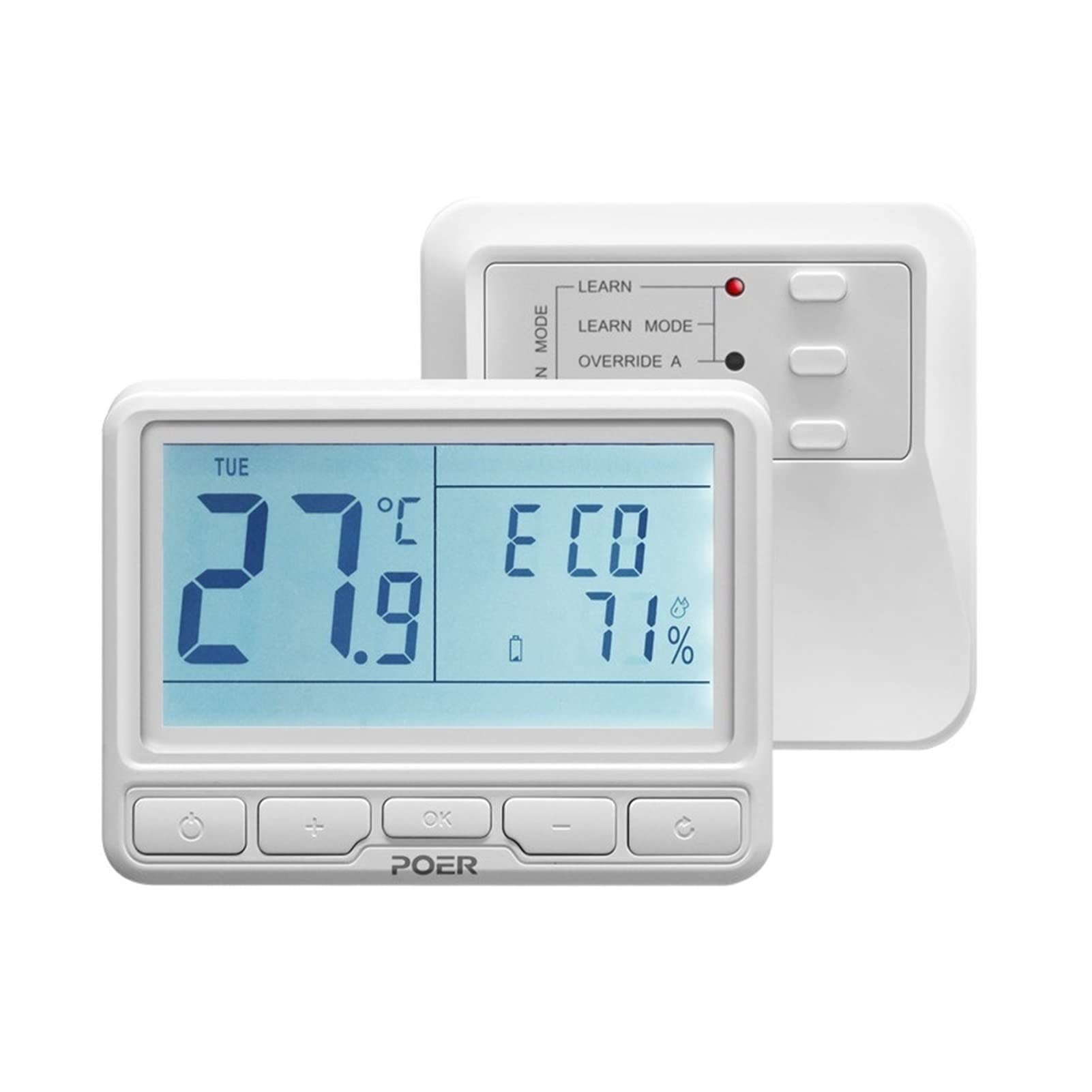 Cyfrowy higrometr termometr wewnętrzny Bezprzewodowa Kocioł Cyfrowy Termoregulator WIFI Smart termostat Regulator temperatury do ciepłego ogrzewania podłogowego Z wyświetlaczem LCD(433Mhz)