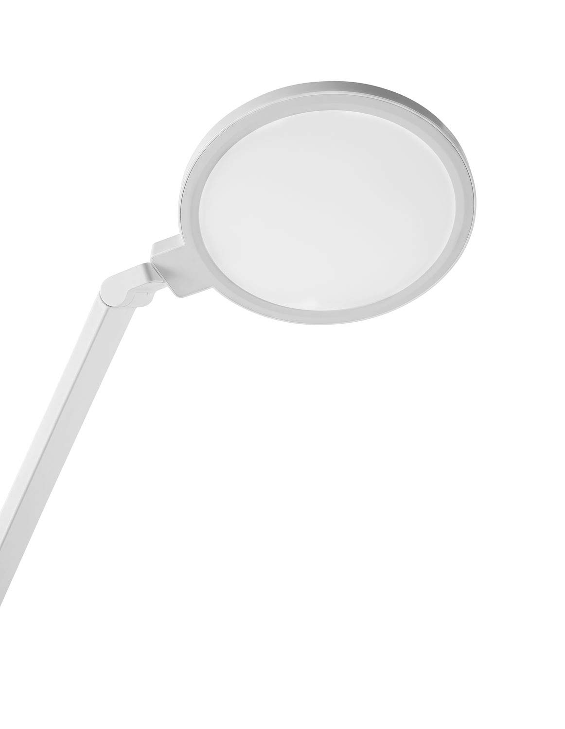 Alco-Albert - LED Schreibtischlampe 76 LEDs 15W weiß | Stufenlos dimmbare Tischleuchte mit besonders heller LED-Beleuchtung für Büro, Homeoffice und Arbeitsplatz