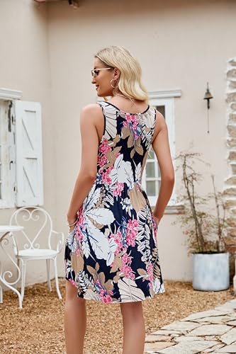 Image of HiMONE Vacation Dresses for Women 2025 Summer Dress Women's Casual Sundresses Casual Beach Petite Sun Dress XS-2XL
