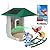 2.5K Smart Bird Feeder with Camera, 5GHz &2.4GHz Birds Watching Camera with AI Identify Bird Species, Outdoor Birds Feeder House with Solar Panel for BirdLovers (Green)