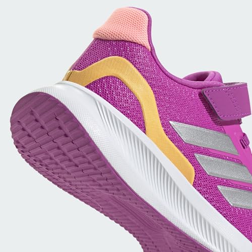 Image of adidas Kids' Marvel Run Falcon 5 Elastic Lace & Strap Shoe