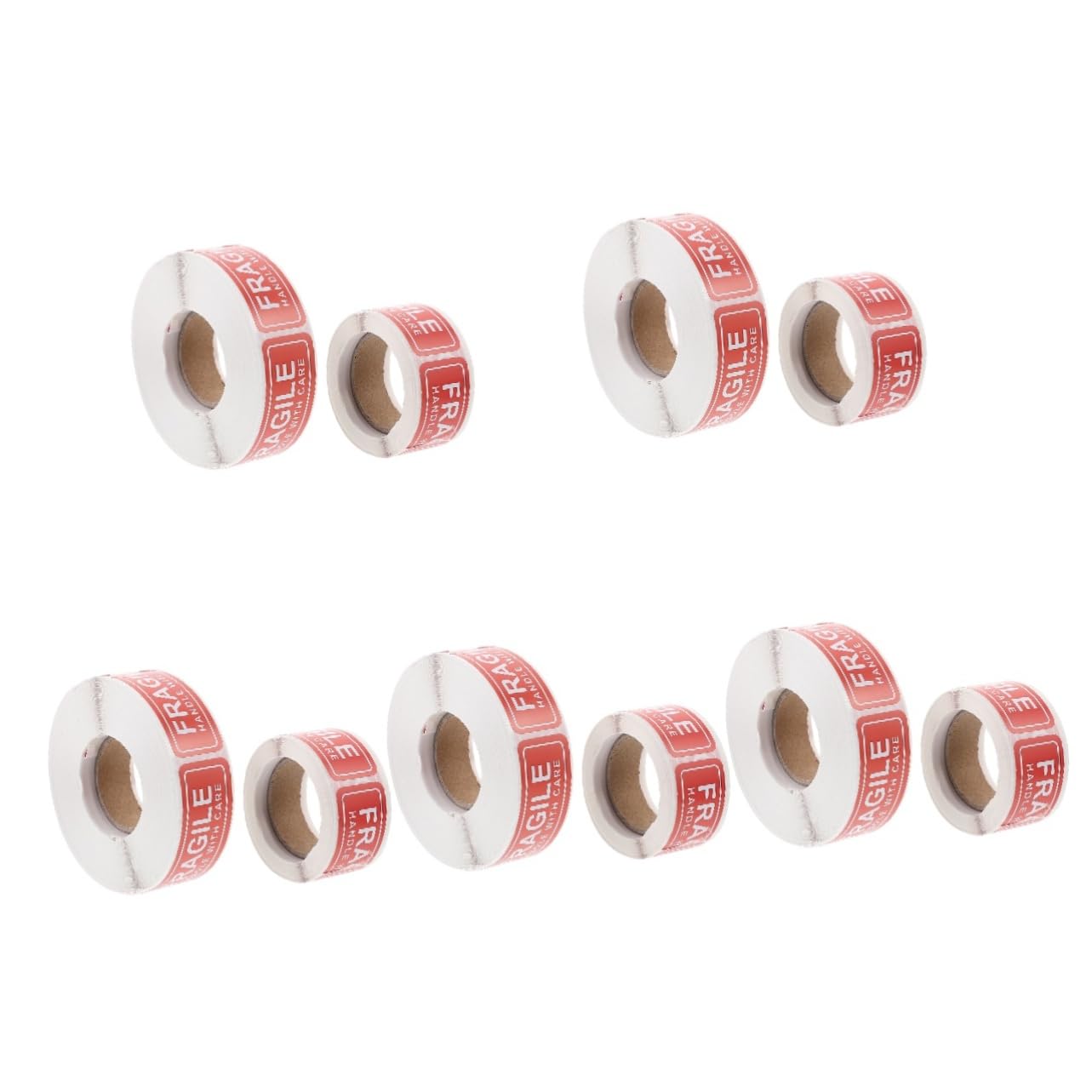ULTECHNOVO 10rouleaux Autocollants Avertissement Fragile Étiquettes Adhésives Pour Expédition Et Étiquettes De Précaution Pour Colis Fragiles Faciles à Utiliser Et Résistantes