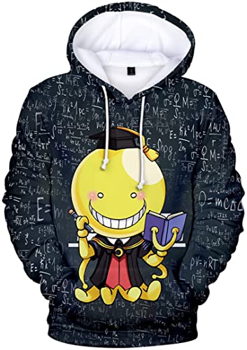 Silver Basic Anime Sweat à Capuche Akabane Anime Pull Streetwear Décontracté à Manches Longues XS,14020-2 Cover