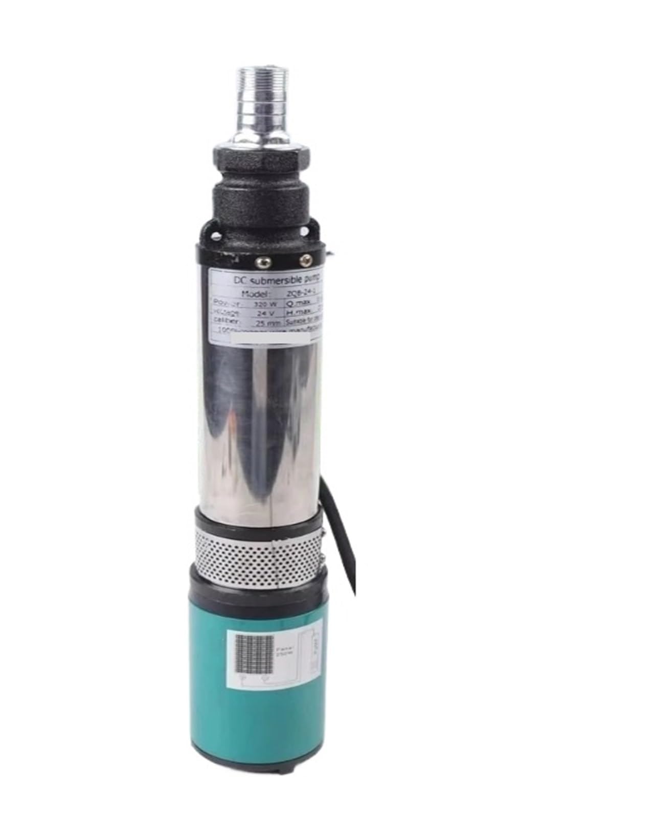 Pompa do studni głębinowej 12 V/24 V, 40 m, trwała, solarna pompa wodna 400 W, High Lift, pompa głębinowa, śruba, pompa zanurzeniowa, rolnictwo, nawadnianie, ogród i dom (C24 V, 30 m, 260 W)