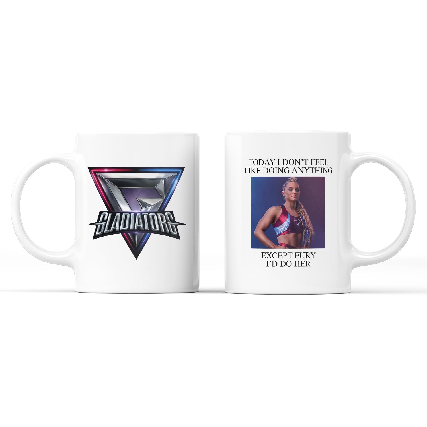 SMARTYPANTS I'd Do Gladiator Tea Cup Coffee Mug - Athena Comet Diamond Dynamite Electro Fire Fury Sabre TV Show Gift Present (Fury)