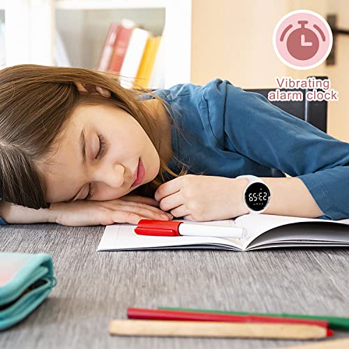 Image of Kids Watches for Girls Boys Digital Sport Watch with Step Counter Pedometer Vibration Alarm Clock, No App Waterproof Fitness Tracker Kids Watch Boys Girls Teens Students Ages 5-16
