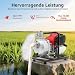 Benzin Wasserpumpe 4 Takt, 38CC 1.2KW Motorpumpe Benzin Teichpumpe 35L/Min Selbstansaugend Wasserpumpe Garten Für Gartenbewässerung, Pool, Teich Und Landwirtschaft