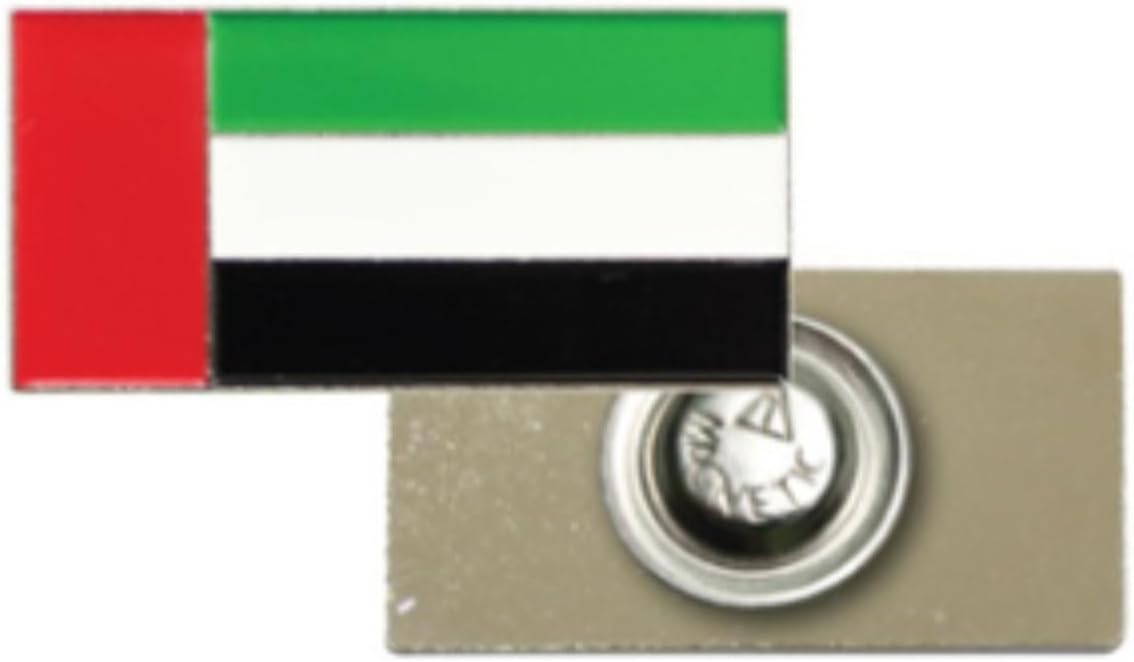 Axooms UAE Flag Badge Set – (2-Pack) Magnetic Lapel Pins | Elegant Metal Pins for Men Women & Kids | Celebrate Flag Day and Cultural Events
