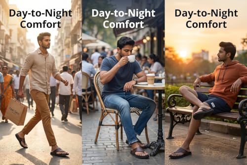 Image of GIBBON'S Series Men's Leather Sandals|Ethnic, Formal, Office Slipper for Man