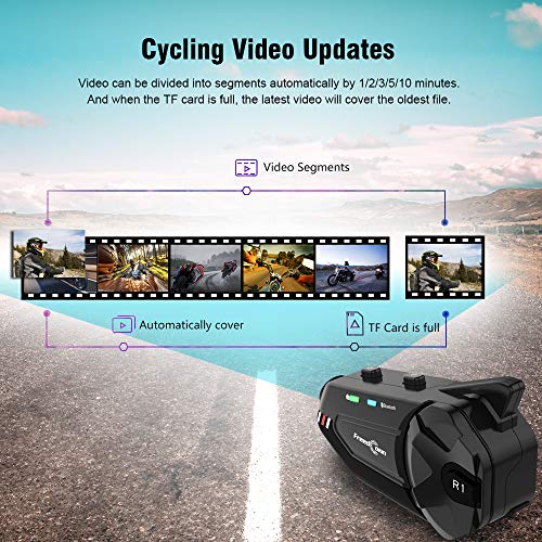 Image of Martian Motocycle Helmet Bluetooth Headset Wireless Waterproof Moto Biking & Skiiing /BlueT-S2 /1000M Intercom /2 in 1 Microphone