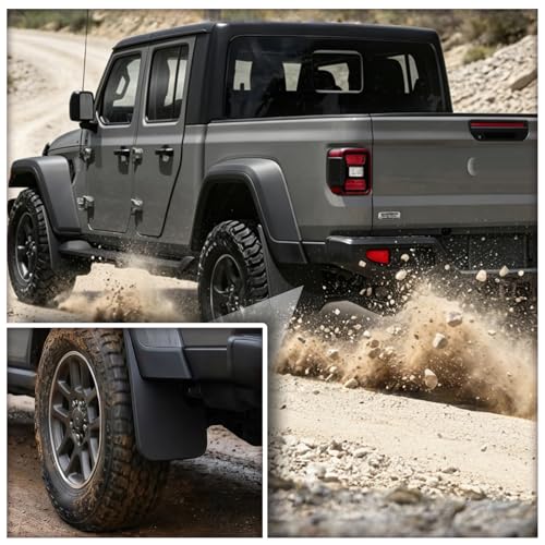 Image of Mud Flaps Splash Guards for 2020-2026 Jeep Gladiator JT, 4PCS