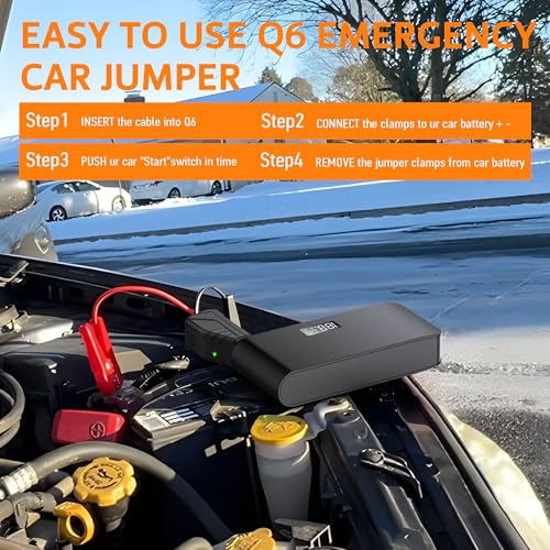BOOKOO 4000A 12V Car Battery Jump Starter 16000mAh for Car Boat Lawnmower - image 7