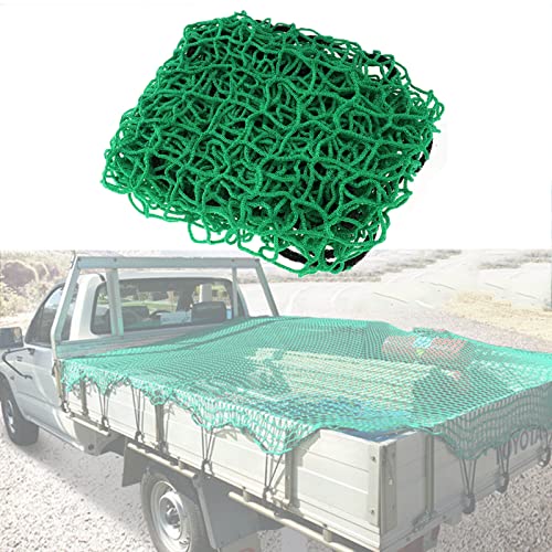 Filet Couvre Remorque Filet de Sécurité pour Benne/Camion, Maille Couvre Remorque pour Protection de Chargement(Size:2.5 * 3.5m,Color:Vert)