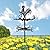 Fenteer Metal Rooster Shape Weathervane Roof Mount Weather Vane Outdoor Scene Chicken Garden Weather Vane for for Shed Garden Yard Patio Decor