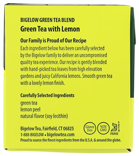 Image of BigelowTea Green Tea With Lemon (Caffeinated), 20 Count