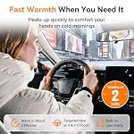 Wireless Heated Steering Wheel Cover, Rechargeable Dual Battery, Suede Gray - Image 3