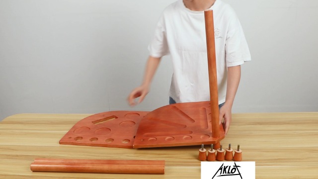 Porta Stecche Da Biliardo AKLOT - Supporto In Legno Per 8 Stecche E 16 Palline