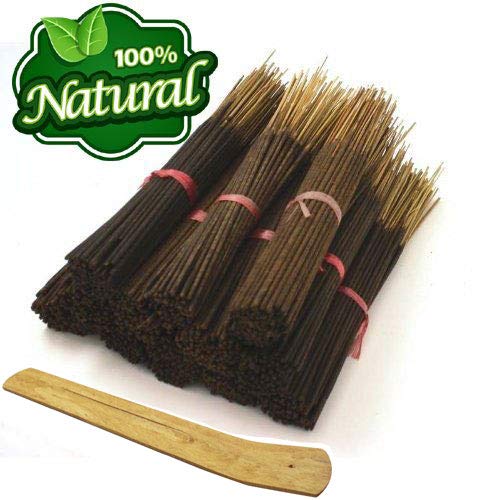 Bless-Frankincense-and-Myrrh 100%-Natural-Incense-Sticks Handmade-Hand-Dipped The-Best-Woods-Scent (500 Incense Sticks, with Incense Holder)