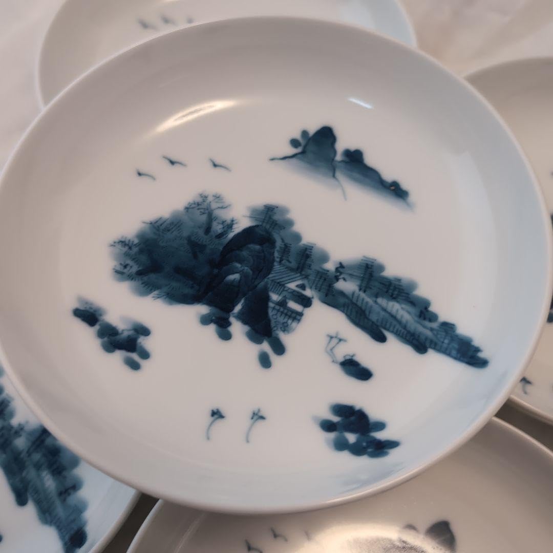 古伊万里麒麟キリン手描骨董銘々皿手塩皿5枚