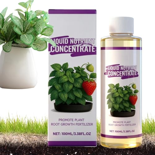 Planta de fertilizantes líquidos 100 ml - Solución en nutrientes para plantas de interior y flores | Plantación para flores y rendimiento de crecimiento saludable | Mantenimiento de la planta par