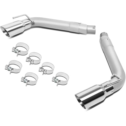 DNA MOTORING CBE-MU-CC10-36L Axle Back Exhaust System [Compatible with 16-18 Chevy Camaro 6.2L ]