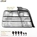USR 92-99 E36 Sedan 3Series Tail Light – Rear Tail Lamps Set (Left + Right) Compatible with 1992-1999 BMW 3 Series 4 Door All Models 318i, 320i, 325i, 328i and M3 (CLEAR LENS TAIL LIGHTS with BULBS)