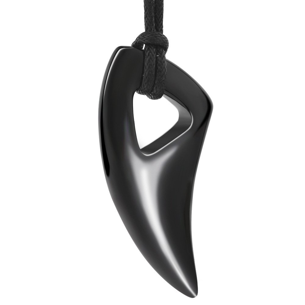 Collier titane acier hommes anti-noircissement avec écrin - 8