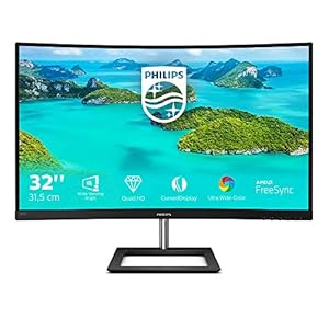 PHILIPS 325E1C – 32 gebogen gamerscherm 2K WQHD – IPS-plaat – 4ms – 75Hz VGA / HDMI / DisplayPort – AMD FreeSync