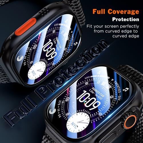 Image of LK 3 Pack for Apple Watch Ultra 3 Screen Protector 49mm [Zero-Fault] HD Top 9H Tempered Glass Apple Watch Ultra / Ultra 2 Screen Protector 49mm with Auto-alignment Installation Frame, Anti-Scratchch