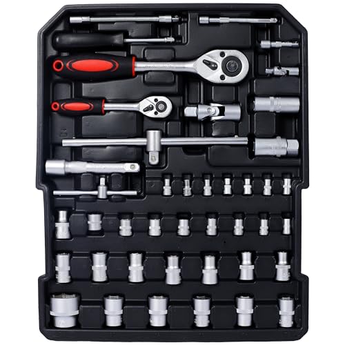 Set de herramientas combinado de 899 piezas con caja rodante miniatura 6