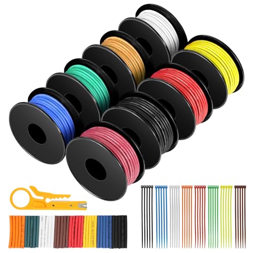 22 AWG Silicone Wire 8-Color Kit