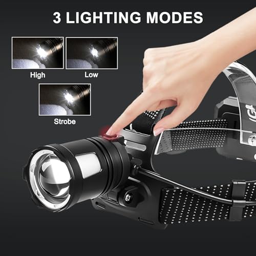 Linterna frontal ajustable a 90° que elimina las sombras en espacios reducidos 4