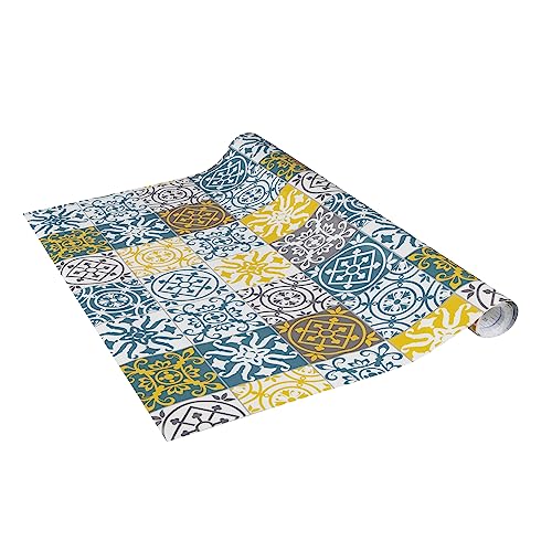Venilia Papier adhésif | Oriental Tiles Aspect carrelage | 45 cm x 2 m, Épaisseur 95μ | Film autocollant pour meuble et cuisine, film décoratif, papier...