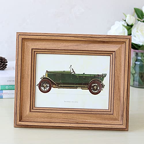 絵画フォトフレーム長方形赤ちゃん額縁レトロファミリーフォトディスプレイホルダーヴィンテージフレーム5インチ-8.9 * 12.7cm C