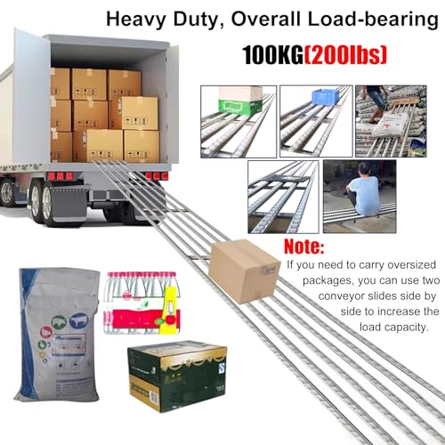 Supporto a rullo trasportatore in acciaio inox ad altezza regolabile, 1,5 m, cinghia di trasporto non alimentata 600 x 500 x 400 mm, perfetta per magazzini e logistica, supporto W16in/40 cm